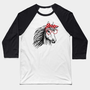 Bandana Horse Lover Baseball T-Shirt